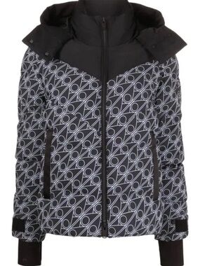 MOOSE KNUCKLES Authentic Women's Black Print Winter Jacket XS